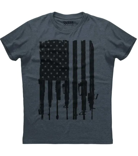 Discover Patriotic American Flag Gun Lover T-Shirt