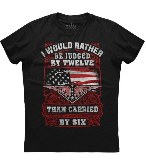 Discover Men's Patriotic T-Shirt with American Flag Design