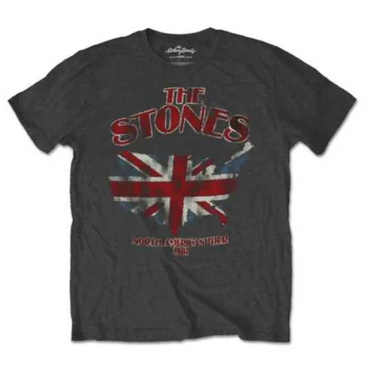 The Rolling Stones Union Jack US Map Unisex T-Shirt