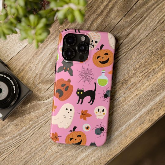 Discover Halloween Design Phone Case iPhone or Samsung Durable UV Protective Glossy Cover