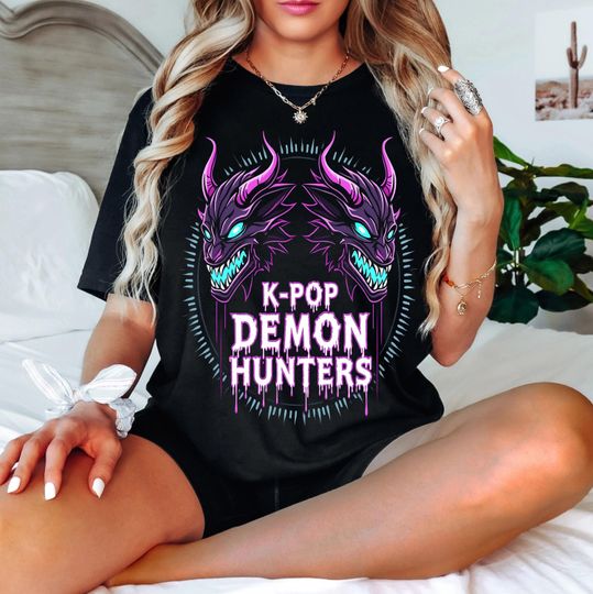 Discover Retro Kpop Demon Hunters Shirt, Huntrix Girl T-Shirt, Kpop idol group Shirt, Mira Shirt, Rumi Shirt, Joey Shirt, Demon Hunter Merch Shirt