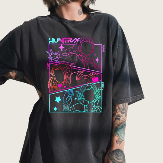 Rumi Mira Zoey Shirt,Saja Girls Graphic Tee,Saja Boys Shirt,Demon Hunters Merch,KPDH Shirt,Huntrix Tee,Mira Huntrix Kpop Demon Hunters Shirt