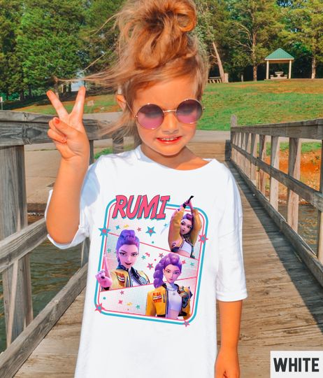 Discover Rumi Huntrix Kpop Demon Hunters Comfort Colors Kids Shirt, First Day of Kindergarten TShirt, Back to School Outfit,, Birthday Gift for Girl
