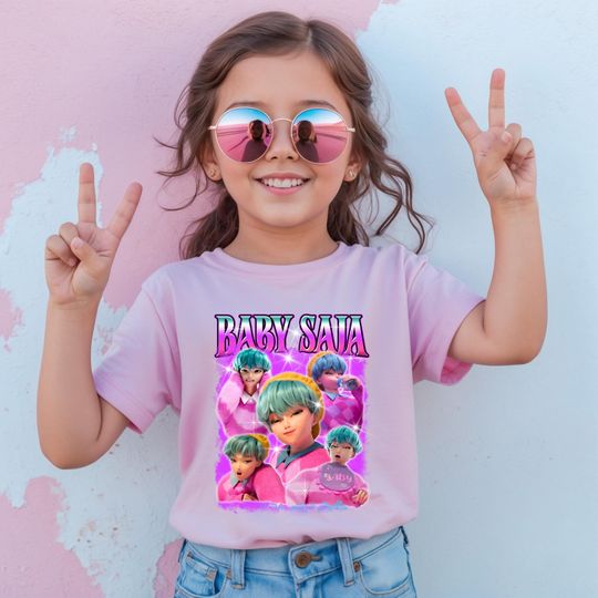 Discover Kpop BabySaja Hunters Shirt, Huntrix Girl TShirt, Kpop idol group Shirt, Mira, Rumi, Joey Shirt, Demon Hunter Merch, Gift for Huntrix fan