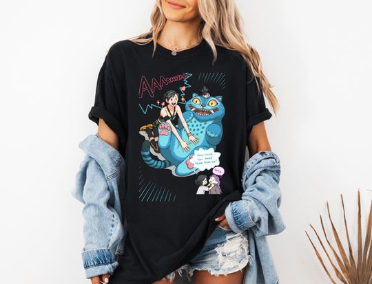 Kpop Demon Hunters Tiger Funny Shirt, Derpy the Tiger And Bird Demon Hunter Tiger Shirt, Hunters Tiger Fan, Animal Shirt,Kpop Movie Fan Gift