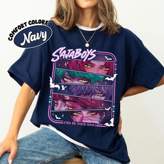 Discover Kpop Saja Boys Comfort Colors Shirt, Saja Boys Boy Band Shirt, Kpop Demon Hunters Halloween Shirt, Demon Hunters Merch, Gift For Kpop Fan