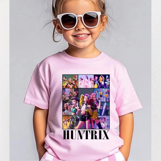 Discover Kpop Demon Hunters Shirt, Jinu Manga Shirt, Korean Pop Kids Lover Gift, Kpop Huntrix, Demon Hunter Merch,Saja Girls Fan Gift