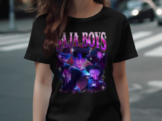 Discover Kpop Demon Hunters Saja Boys T-Shirt, Anime Fans Gift, Kpop Lover Tee, Fantasy Art T-Shirt