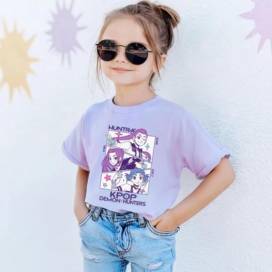 Kpop Demon Hunters Shirt, Jinu Manga Shirt, Korean Pop Lover Gift, Kpop Huntrix Shirt, Demon Hunter Merch, Saja Girls Fan