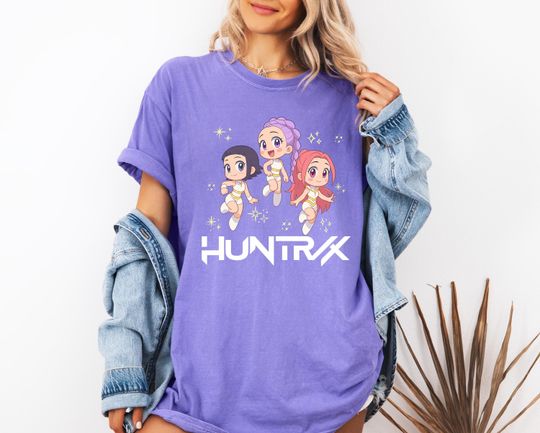 Discover Kpop Demon Hunters Shirt, Huntrix Girl T-Shirt, Kpop idol group Shirt, Mira, Rumi, Joey Shirt,Demon Hunter Merch, Gift for Huntrix fan Shirt