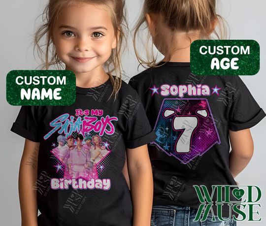 Discover Custom Saja Boys Birthday Shirt, Custom It's My Saja Boys Birthday Shirt, Personalized Kpop Demon Hunter Birthday Tee, Gift for SajaBoys fan
