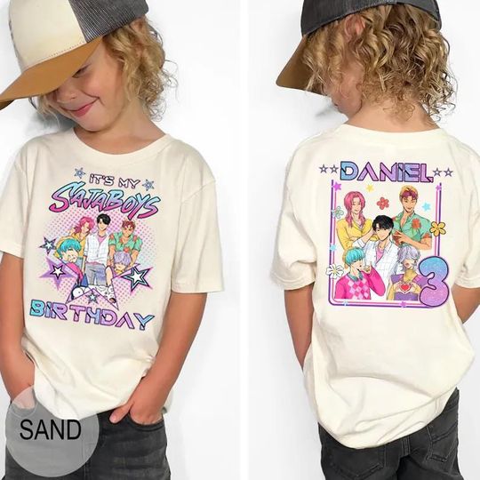Personalized It's My Saja Birthday Boy Shirt, Comfort Colors Kpop Saja Boys Birthday Shirt, Baby Romance Jinu Abby Mystery Demon Hunters Tee