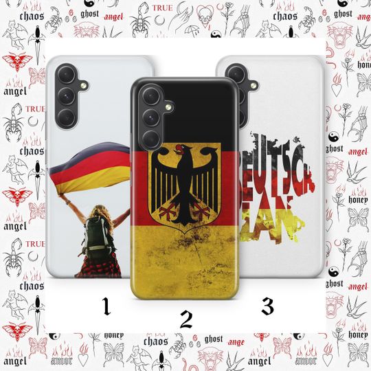 Discover German Flag 2 Phone Case Cover For Samsung A13 A14 A15 A16 A25 A26 A33 A34 A35 A36 A53 A54 A55 A56 A72 A73 + More Models Germany Flag Flagg