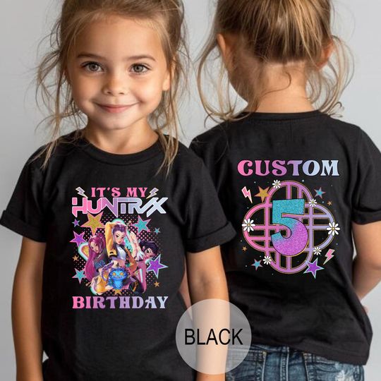 Personalized Kpop Huntrix Birthday Tee: Custom It's My Huntrix Birthday Shirt, Gift for Huntrix fan, Rumi Mira Zoey Birthday Gift Shirt