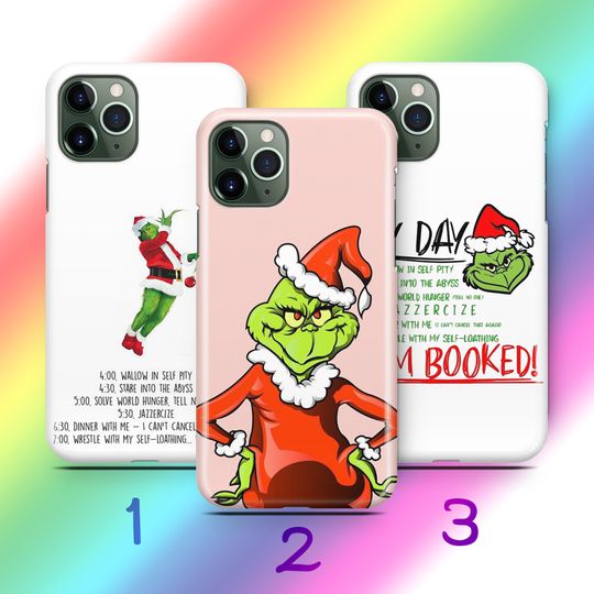 Discover funny character 4 Phone Case For Apple iPhone 11 12 13 14 15 16 e 17 Air PRO Plus Mini Max Green Furry Fuzz Elf Mean Funny Guy Who Stole Christmas