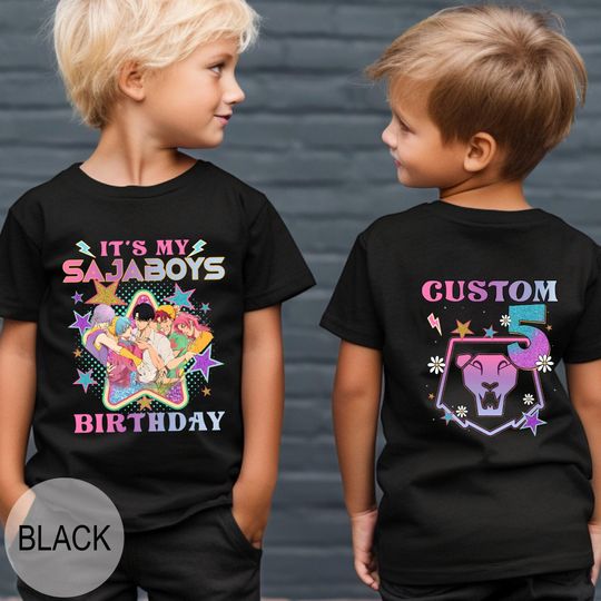 Discover Personalized Kpop Saja Boys Birthday Tee: Custom It's My Saja Birthday Boy Shirt, Gift for Saja Boys fan, Baby Romance Jinu Abby Mystery Tee