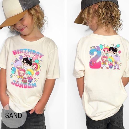 Discover Custom Saja Boys Birthday Shirt: Personalized Kpop Tee