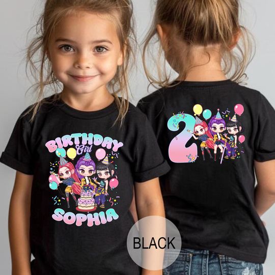 Custom "Huntrix" Birthday Shirt: Personalized Kpop Fan Tee