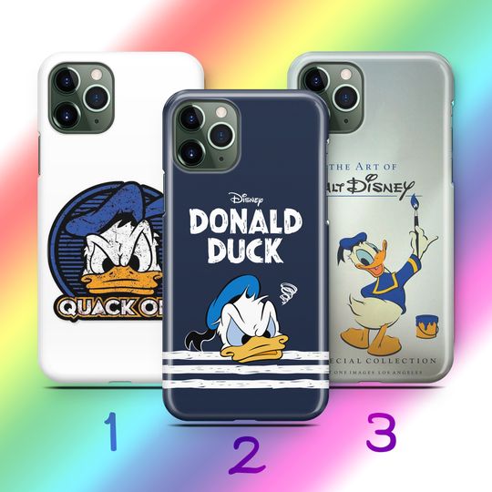 Discover Donald Duck 8 Phone Case For Apple iPhone 11 12 13 14 15 16 e 17 Air PRO Plus Mini Max Disney Cartoon Daisy Duck Duck Tales Mickey Mouse