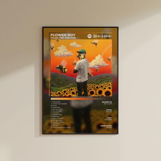 Tyler The Creator Flower Boy Album Cover Poster | Flower Boy Poster  | Tyler, The Creator Poster