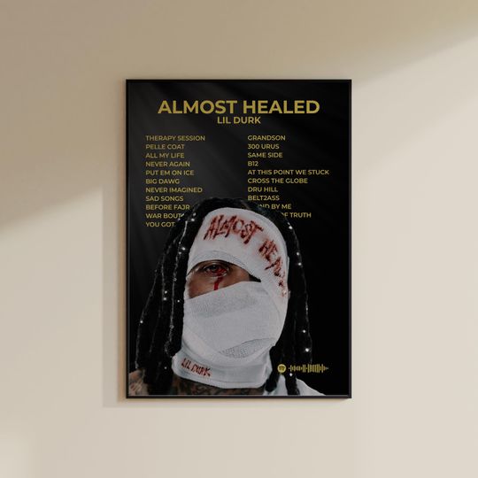 Lil Durk - Almost Healed Album Cover Art Poster