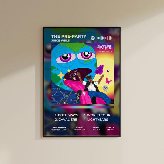 Juice WRLD - The Pre-Party Album Cover Poster: Modern Music Decor