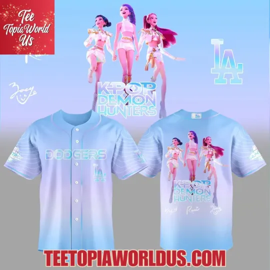 Discover Dodgers x KPop Demon Hunters HUNTR 2025 Jersey