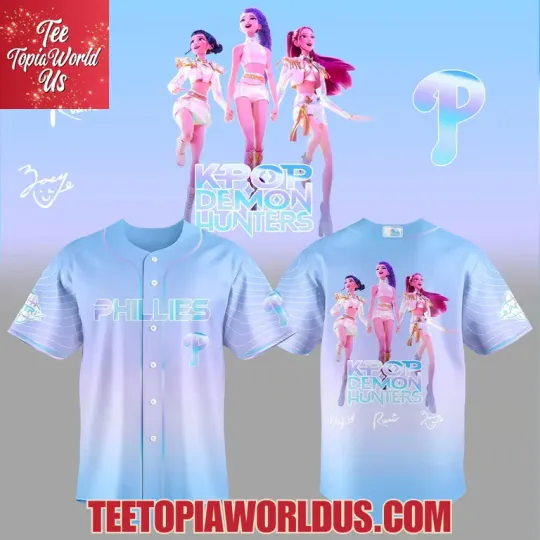 Phillies x KPop Demon Hunters HUNTR 2025 Jersey