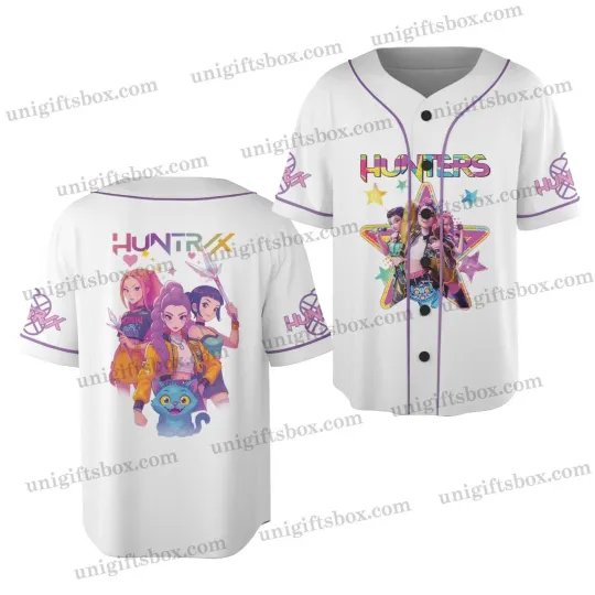 Kpop Demon Hunters Jersey Shirt, K-pop Demon Hunters Baseball Jersey