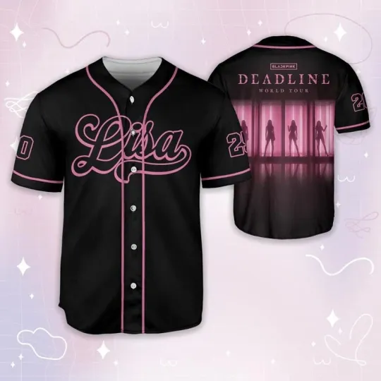 Discover Custom World Tour 2025 BP  Kpop Baseball Jersey, Kpop Trending