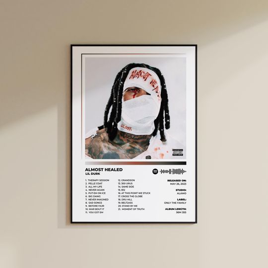 Lil Durk - Almost Healed Album Cover Art Poster