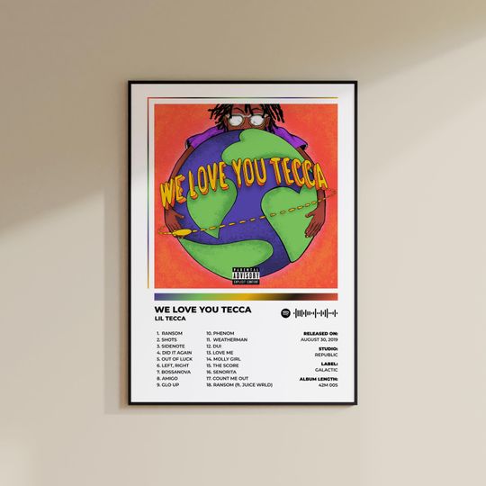 Discover Lil Tecca 'We Love You Tecca' Album Cover Poster
