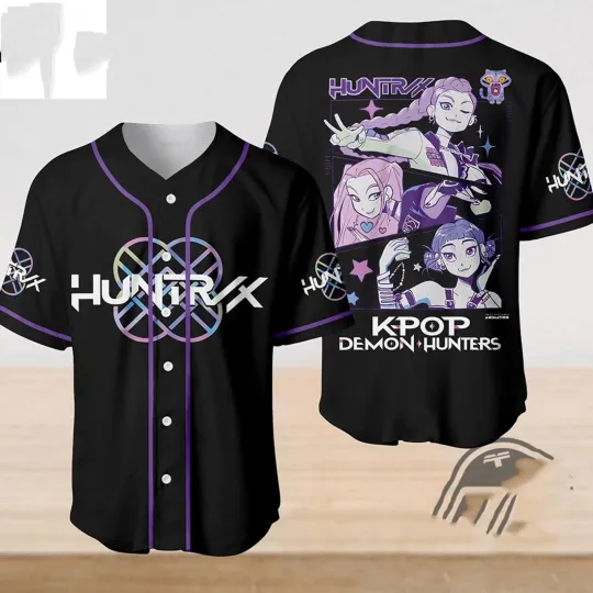 Discover hot new KPop Demon Hunters AOP baseball shirt All sizes S to 6Xl XB697