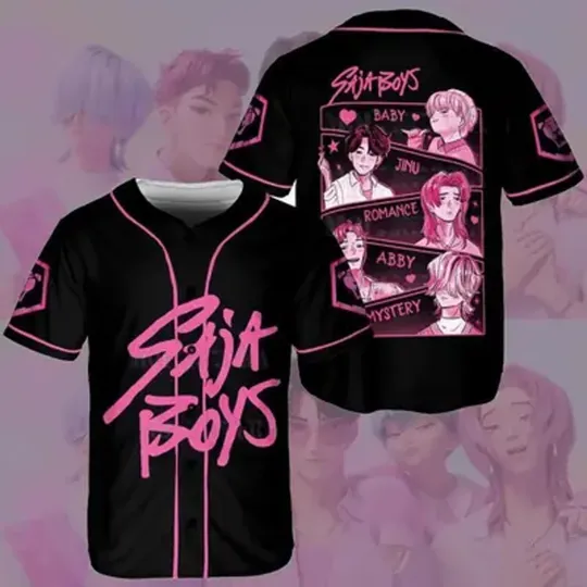 Aja boys KPop Demon Hunters Baseball Jersey Shirt