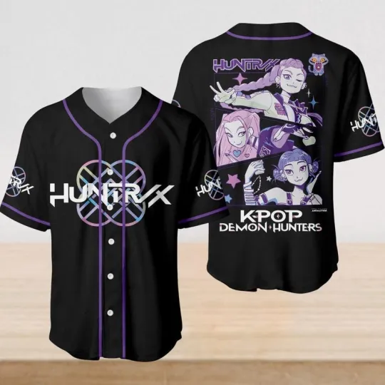 Discover Kpop Demon Hunters Girls Baseball Jersey, Kpop Demon Hunter Merch Pin, Jinu