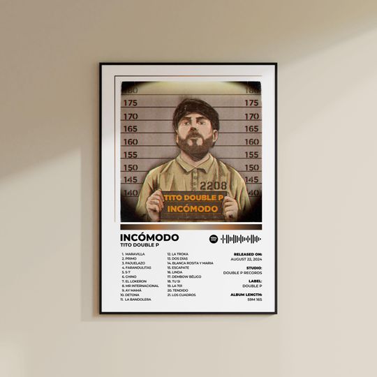 Discover Tito Double P - Incomodo Album Cover Poster | Incmodo Album Poster | Tito Double P Poster | Mothers Day Gift