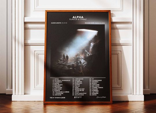 Discover Album Poster Alpha Djadja & Dinaz | Poster Djadja Dinaz | Rapper Poster | Album Wall Art Poster | Music Album Poster | Poster French Rap