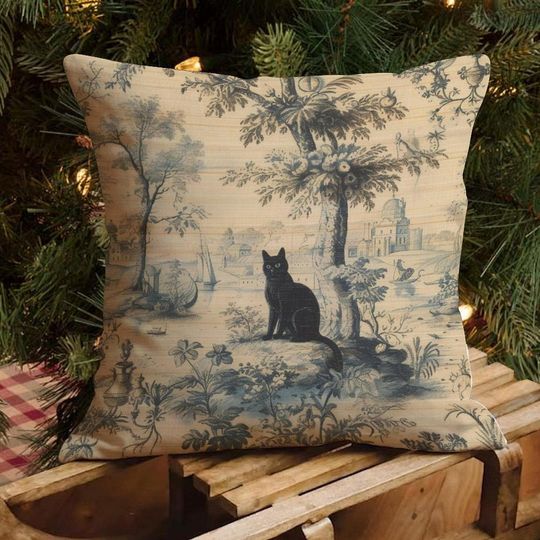 Discover Chinoiserie Pillow Cover, French Country Cushion Cover, Indoor Outdoor Decor