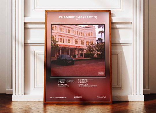 Discover Album Poster Room 140 Part 3 PLK | Poster PLK Album | Rapper Poster | Album Wall Art Poster | Music Album Poster | French Rap Poster