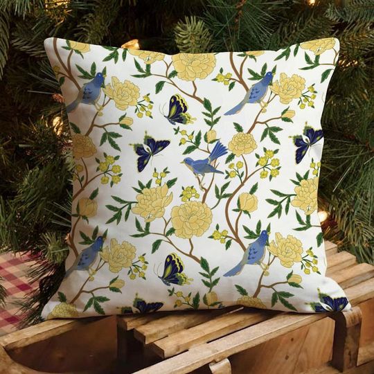 Discover Chinoiserie Pillow Cover, French Country Throw Pillow Cover