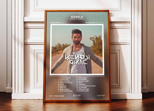 Discover Album Poster Kendji Kendji Girac | Poster Kendji Girac | Rapper Poster | Album Wall Art Poster | Music Album Poster | French Rap Poster