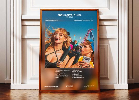 Discover Album Poster Ninety-five Angle | Poster Angle Album | Rapper Poster | Album Wall Art Poster | Music Album Poster | French Rap Poster