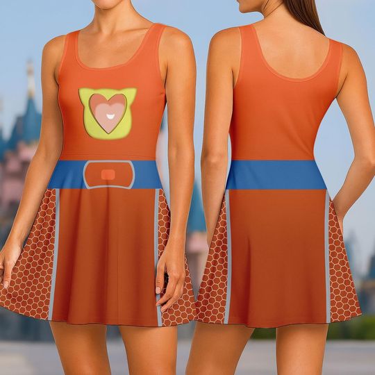 Discover Buddy SuperKitties Skater Dress, Buddy Costume Dress, Disney Cartoon Women Dress, Halloween Cosplay Outfit, Halloween Gift For Her