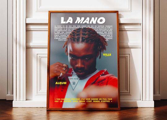 Discover La Mano Poster | La Mano Poster | La Mano Portrait | Music Artist Posters | La Mano Album Poster | Music Album Poster | French Rap