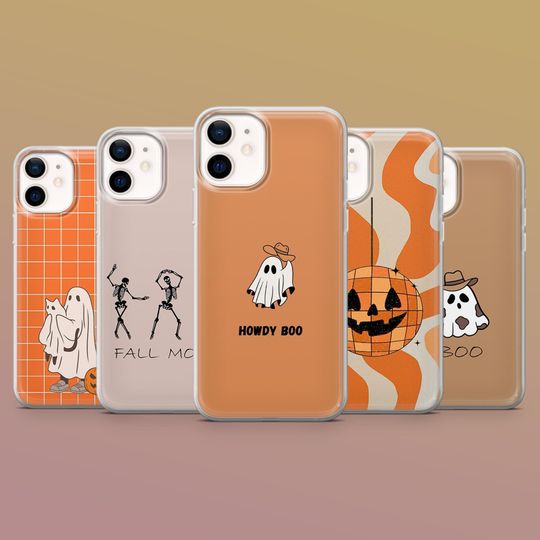 Discover Fall Phone Case autumn Halloween Cover for iPhone 15, 14,13,12,11, Samsung S24Ultra,S23FE,S22,A15,A14, Pixel 9Pro XL, 8A, 8Pro, 7A, 7Pro, 6A