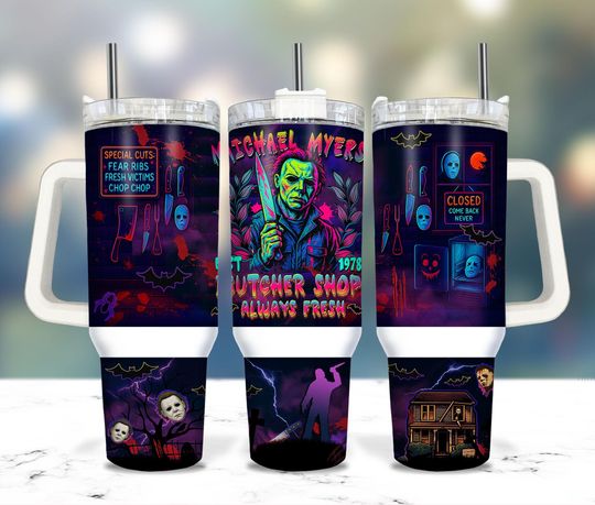 Discover Horror Killers 2025 40oz Tumbler, 2025 Horror Characters 40oz, Horror Movies 2025 40oz Tumbler