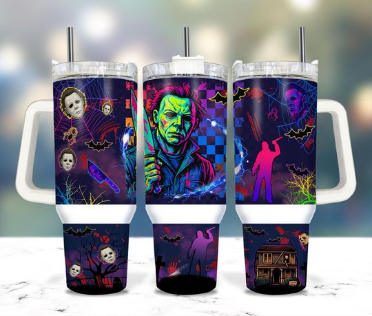 Discover Horror Killers 2025 40oz Tumbler, 2025 Horror Characters 40oz, Horror Movies 2025 40oz Tumbler