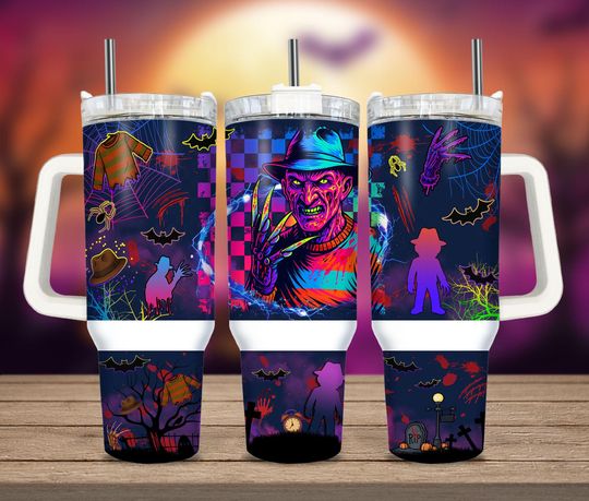Discover Halloween Characters 2025 40oz, 2025 Horror Killers 40oz Tumbler, Horror Movies 2025 40oz Tumbler