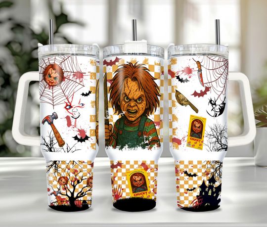 Discover Horror Killers 2025 40oz Tumbler, Halloween Characters 40oz, 2025 Horror Movies 40oz Tumbler