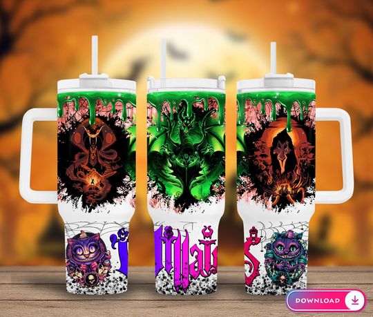 Discover Villain Characters 40oz Tumbler, Cartoon Characters 40oz, Cartoon Movies 40oz Tumbler